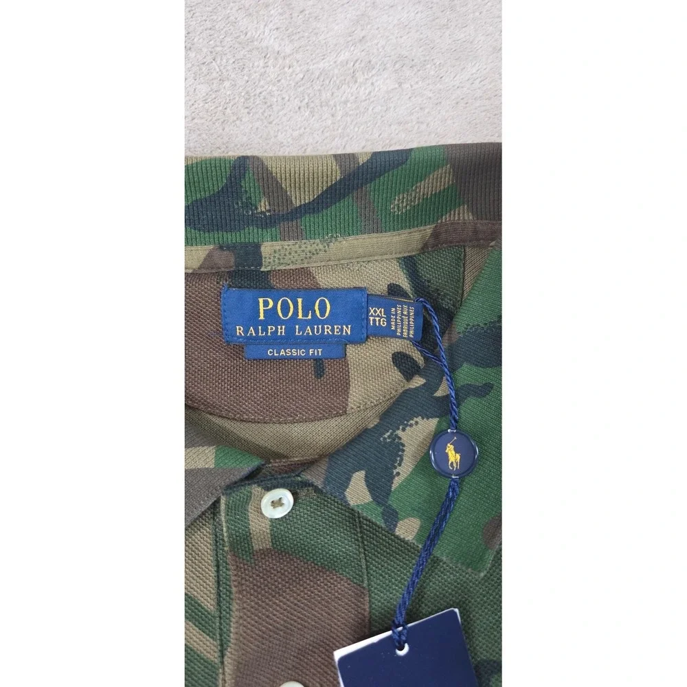 Polo Ralph Lauren Mens 2XL camo Mesh Classic Fit Short Sleeve NEW MSRP $98.50